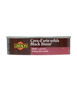 CERA D'ARTE COLORATA " BLACK BISON® " SOLIDA - NOCE SCURO - 150 CC
